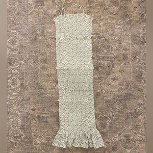 Fringe Smocked Maternity Dress
